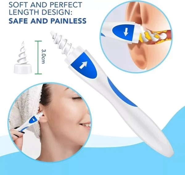 Ear Wax Remover Tool Safe Spiral Ear Cleaner with 16 Soft Tips - Image 7